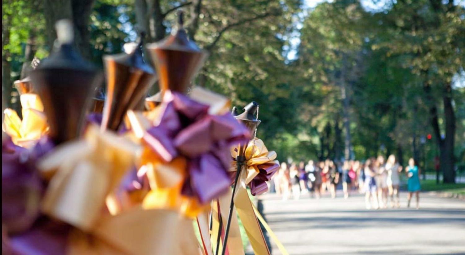 First Year Academic Convocation torchlit procession