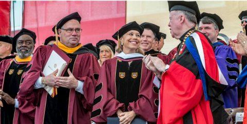 Boston College honorary degree recipient - Commencement 2019